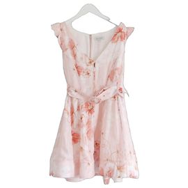 Autre Marque Robe longue à fleurs roses Saint Armont Rose