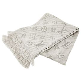 Sciarpa Logomania Louis Vuitton in grigio Marrone