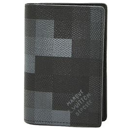 Louis Vuitton Damoflage Business Card Holder Brown Black