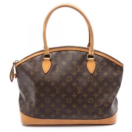 Louis Vuitton Lockit Horizontal Tote Bag Braun