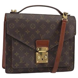 LOUIS VUITTON Borsa a Mano Monceau 28 M51185 LV Auth BA9731 Monogramma