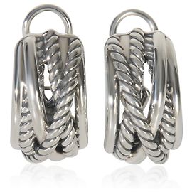 Orecchini incrociati in argento sterling David Yurman Altro