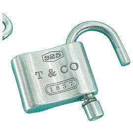 Tiffany & Co. Padlock Pendant in 925 Silver Silvery