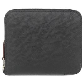 Hermès Hermes EN LIBERTE Silk Compact Wallet Black