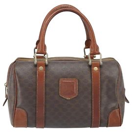 Céline Celine Macadam Macadam with leather Brown