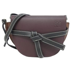 Bolsa de Ombro Loewe Gate Dual Mini Roxo