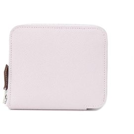 Hermès Hermes MERVILLEUSES LANTERNES Compact Wallet Silvery