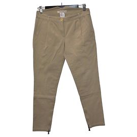 Pantalones Etro beige de algodón stretch Beige