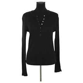 Courreges Schwarzer Pullover Schwarz
