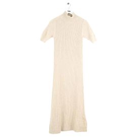 Eric Bompard Vestido de cachemira beige Beige