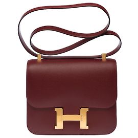 Hermès Sac HERMES Constance en Cuir Rouge - 103287 Rouge