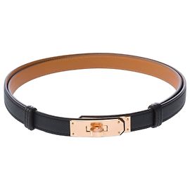 Hermès Accessoire HERMES Kelly en Cuir Noir - 103250 Noir