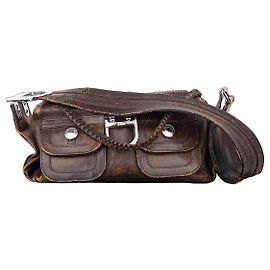 Dior by Galliano 2000s ‘Flight’ Cargo Shoulder Bag Brown