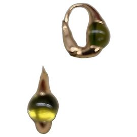 Boucles d'oreilles Pomellato Mama Non Mama Or Rose Péridot Vert clair
