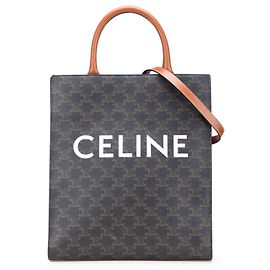 Céline Celine Triomphe Vertical Cabas Tote/Shoulder Bag Black