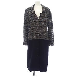 Chanel P11620V02438 98A Coat Black Grey