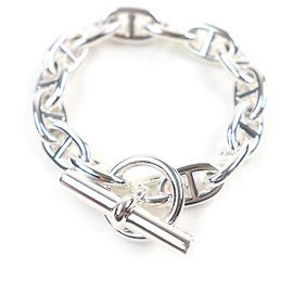 Hermès Hermes Chaine d'Ancre Silver Bracelet Silvery