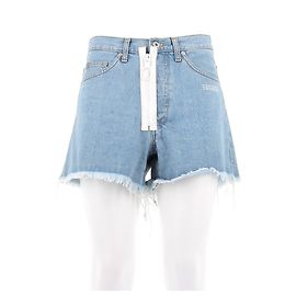 Short en denim bleu Off White Bleu