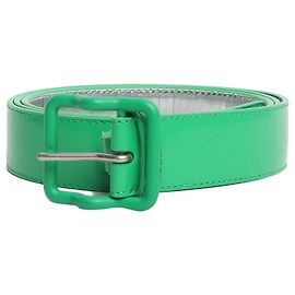 Bottega Veneta Grüner Ledergürtel Grün