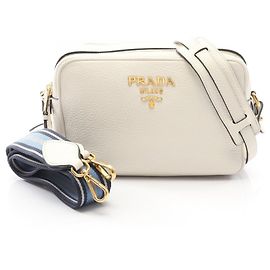 Bolsa de Ombro Prada VIT DAINO Branco