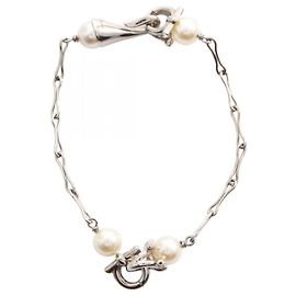 Pulseira Gancini Charm Salvatore Ferragamo Prata
