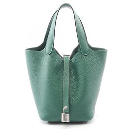 Hermès Hermes Picotin Lock PM Handbag Green