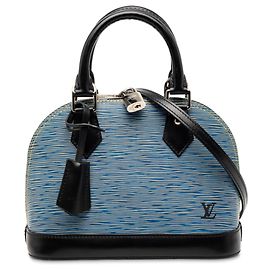 Louis Vuitton Alma BB en denim Epi azul Azul