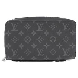 Louis Vuitton Monogram Eclipse Zippy XL Wallet Black