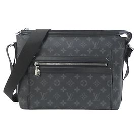 Louis Vuitton Monogram Eclipse Odyssey Messenger PM M44223 Shoulder Bag Black