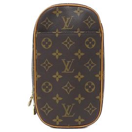 Borsa a Spalla Pochette Ganjou Monogramma Louis Vuitton Marrone