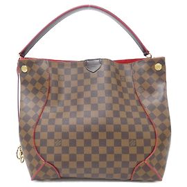 Bolso Hobo Damier Kaisa de Louis Vuitton Fucsia Damier ebene