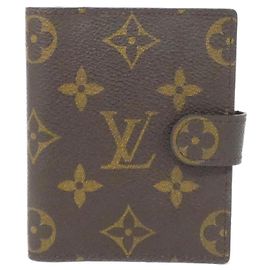 Louis Vuitton Monogram Agenda Mini Organizer Brown