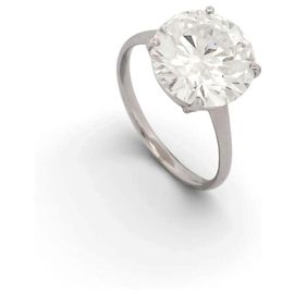 Autre Marque NEW LABORATORY DIAMOND SOLITAIRE RING 5.41CTS 18K WHITE GOLD 3.39G Silvery