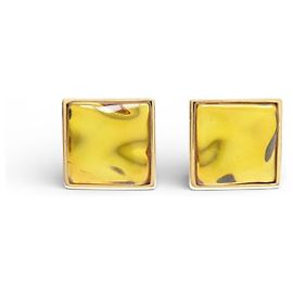 ORECCHINI VINTAGE YVES SAINT LAURENT CABOCHON GRIPOIX D'oro