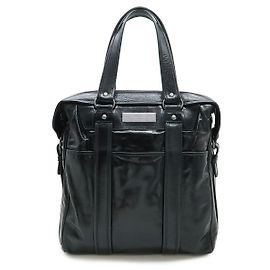 Bally Large Leather Tote Bag Black