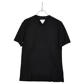T-shirt in cotone a maniche corte Bottega Veneta Nero