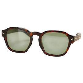 Occhiali da sole Prada con logo Marrone Nero