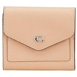 COACH Win Small Wallet Leather Wallet Beige
