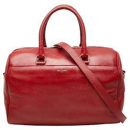 Saint Laurent Classic Duffle 6 Handtasche/Umhängetasche Rot