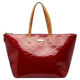 Louis Vuitton Monogram Vernis Bellevue GM Tote Bag Rot