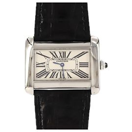 Reloj de Cuarzo de Acero Inoxidable Cartier Tank Divan LM W6300655 Otro