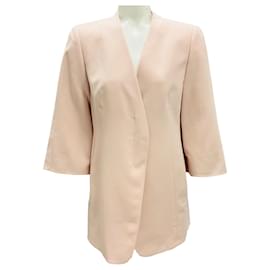 Akris Light Pink Moonstone Salsa Wool Jacket Pink