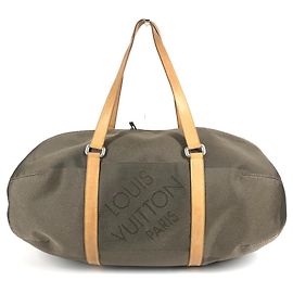 Bolsa de Ombro Boston Damier Geant Khaki Louis Vuitton Caqui