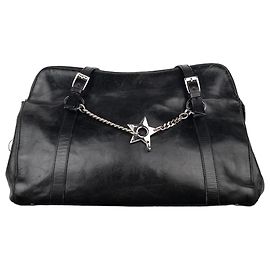 Borsa a bowling 'Hardcore Piercing' di Dior by Galliano SS04 Nero