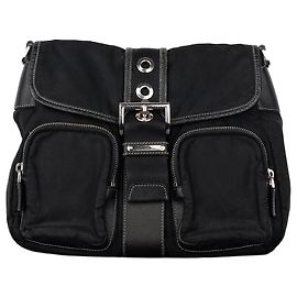 Borsa a tracolla cargo 'Moon' Prada degli anni 2000 Nero