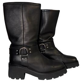 Stivali in pelle nera Ba&sh Nero