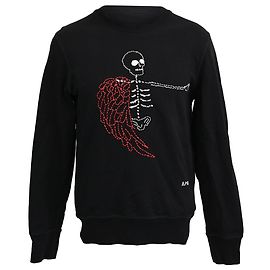 Pull Skeleton Alexander McQueen en coton noir Noir