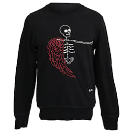 Suéter Skeleton Alexander McQueen en algodón negro Negro