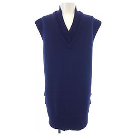 Maison Martin Margiela Gilet in Lana Maison Margiela Blu Blu navy