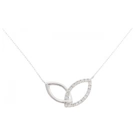 Autre Marque Au750 Diamant-Halskette Silber